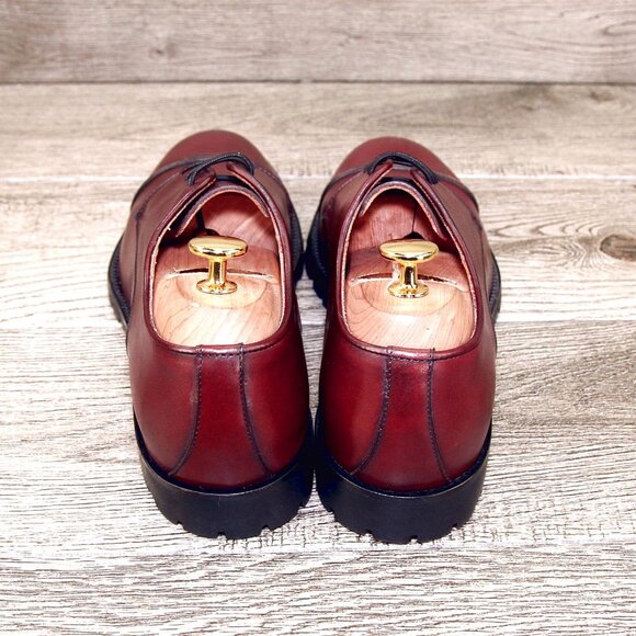 * NIB * $695 Nordstrom ZELLI Italia 8.5 M Italian Derby Burgundy * add $15 Trees main image 6